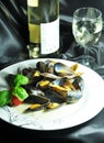 Mussels dish Royalty Free Stock Photo
