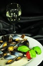 Mussels dish Royalty Free Stock Photo