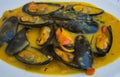 Mussels in lemon-mustard sauce