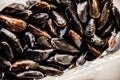 Mussels at market