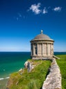 Mussenden Temple on butte, Northern Ireland