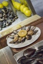 Mussles in the store Royalty Free Stock Photo