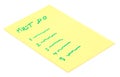 Must Do list Royalty Free Stock Photo