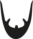 Mustache beard klingon Royalty Free Stock Photo