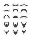 Mustache and beard logo , barber logo vector