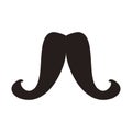 Mustache 09. Gentleman Black Vintage Hipster Icon.
