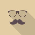 Mustache and Glasses