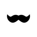 Mustache icon flat vector template design trendy Royalty Free Stock Photo