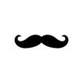 Mustache icon flat vector template design trendy Royalty Free Stock Photo