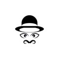 mustache icon template