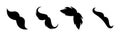 Mustache icons. Vector mustache icons. Mens mustaches