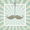 Mustache retro background