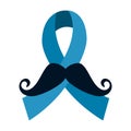 Mustache and ribbon style hipster accessory