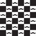 Mustache seamless pattern