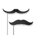 Mustache season. Fake mustache mask. Vector illustration Royalty Free Stock Photo