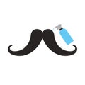 Mustache with spray bottle barber product