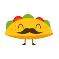 Mustache taco icon