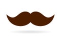 Mustache vector icon Royalty Free Stock Photo