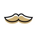 Mustache vector logo icon design template elements Royalty Free Stock Photo