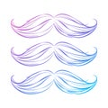 Mustaches background poster. Men`s health concept. Royalty Free Stock Photo