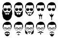 Mustaches and beards Royalty Free Stock Photo