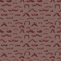 Mustaches seamless pattern vector.