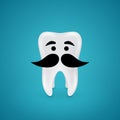 Mustachioed wisdom tooth