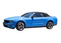 2014 Mustang Grabber Blue Convertible Royalty Free Stock Photo