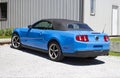 2014 Mustang Grabber Blue Convertible Royalty Free Stock Photo