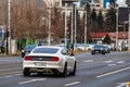 Mustang GT in traffic in Bucharest, Romania, 2022