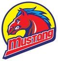 Mustang head mascot