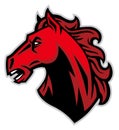 Mustang head mascot