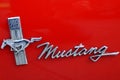 MUSTANG LOGO ON CAR Royalty Free Stock Photo