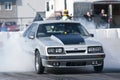 Mustang smoke show Royalty Free Stock Photo