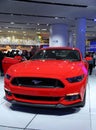 Mustang track at the auto show Royalty Free Stock Photo