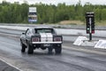 Mustang on the track Royalty Free Stock Photo