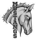 Mustangs Mascot Royalty Free Stock Photo