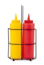 Mustard and catsup bottle Royalty Free Stock Photo