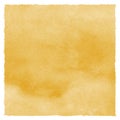 Mustard, dark yellow watercolor stains background, texture