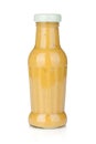 Mustard glass bottle Royalty Free Stock Photo