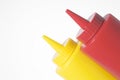 Mustard and Ketchup Bottles Royalty Free Stock Photo
