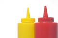 Mustard and Ketchup Bottles Royalty Free Stock Photo