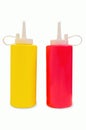 Mustard and Ketchup Bottles Royalty Free Stock Photo