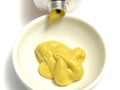 Mustard in a little bowl