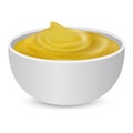 Mustard sauces mockup, realistic style