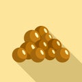 Mustard seed icon, flat style Royalty Free Stock Photo