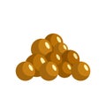 Mustard seed icon, flat style Royalty Free Stock Photo