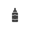 Mustard squeeze bottle vector icon