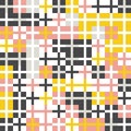 Mustard yellow and grey, pink, white background. Random colored abstract geometric mosaic pattern background Royalty Free Stock Photo