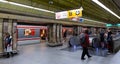 Mustek metro station interior. Czech Republic Royalty Free Stock Photo